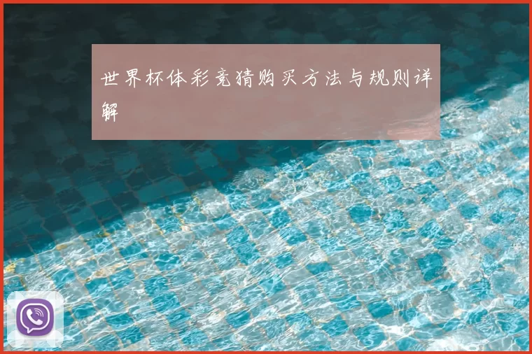 世界杯体彩竞猜购买方法与规则详解