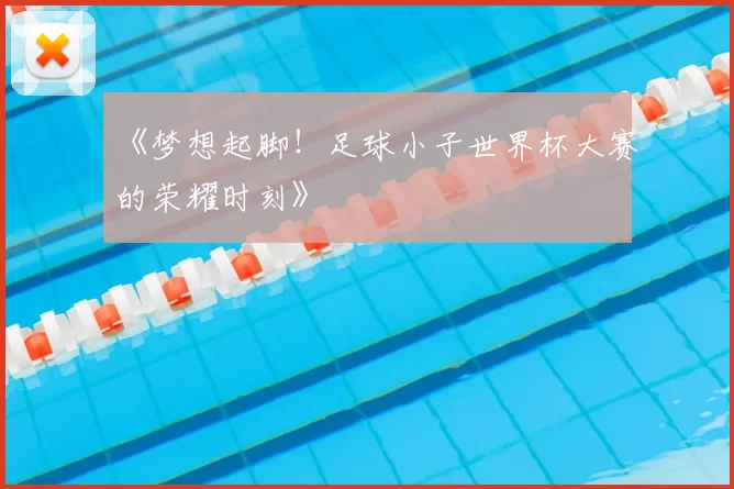 《梦想起脚!足球小子世界杯大赛的荣耀时刻》