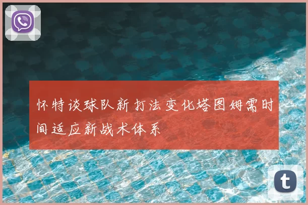 怀特谈球队新打法变化塔图姆需时间适应新战术体系